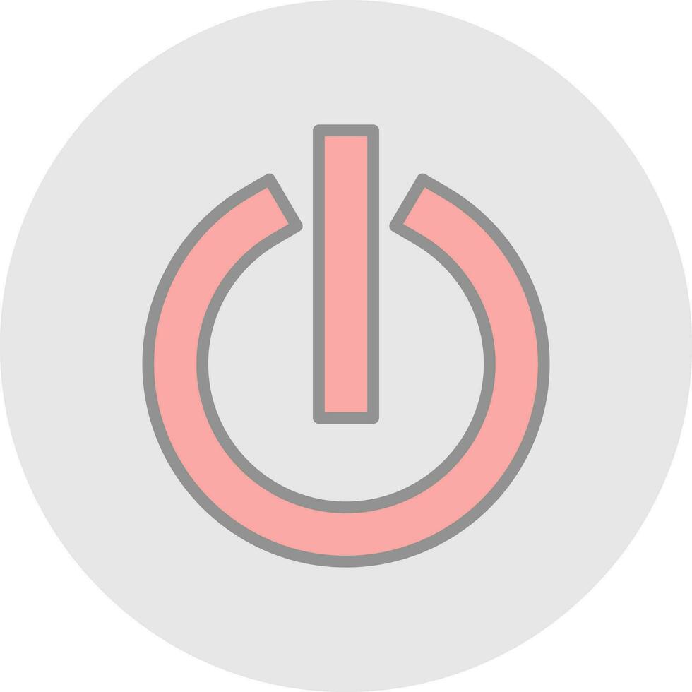 diseño de icono de vector de botón de encendido