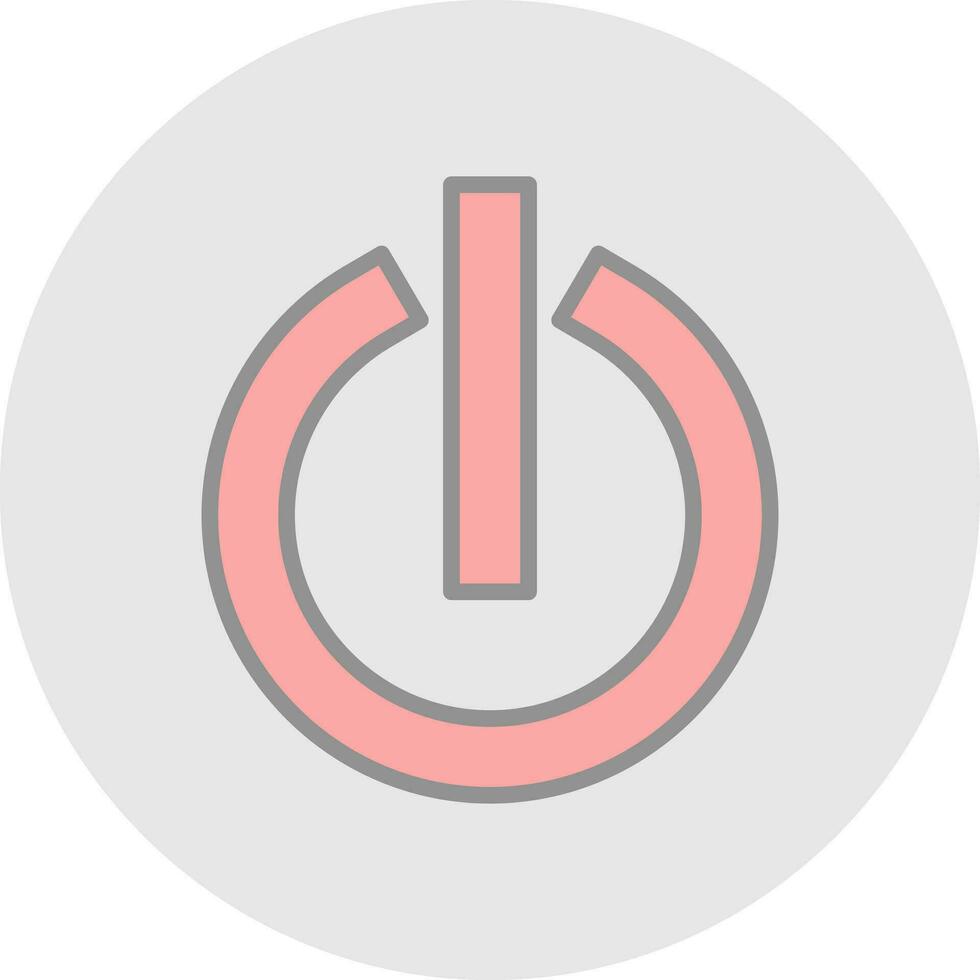 Power Button Vector Icon Design