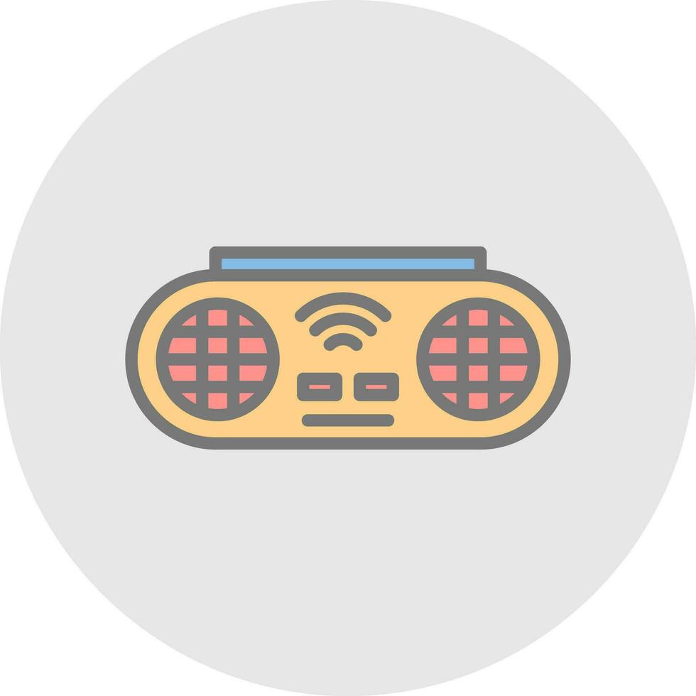 Portable Speaker Vector Icon Design