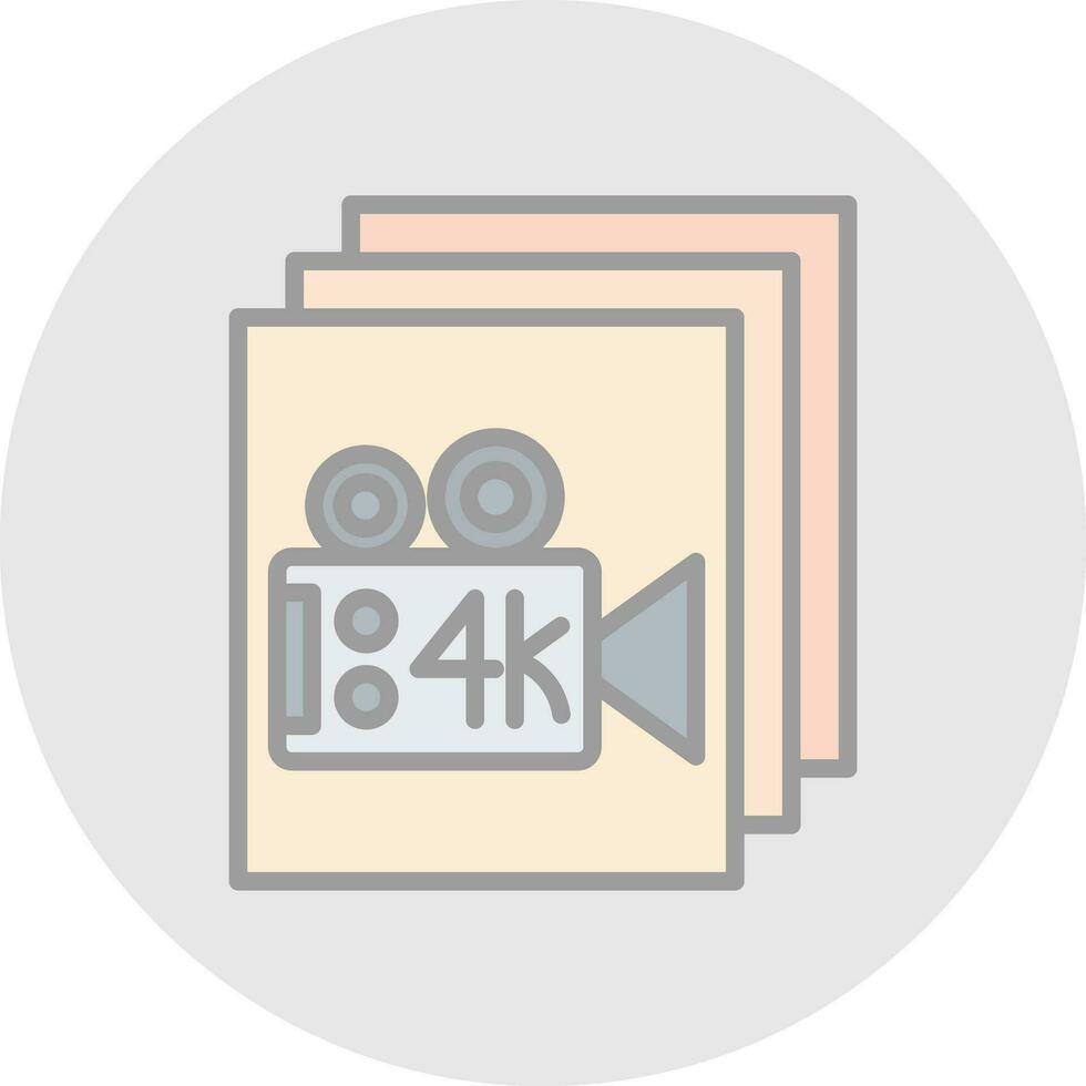 Video Film Vector Icon Design