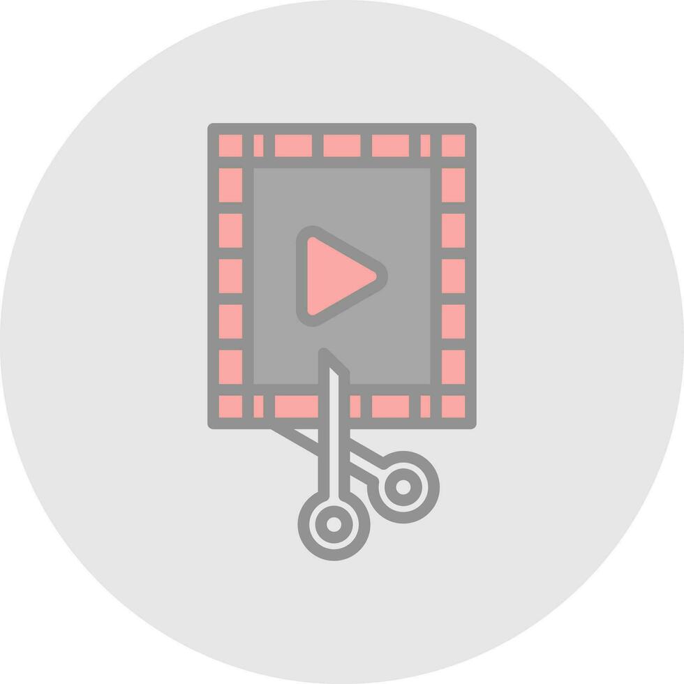 diseño de icono de vector de editor de video