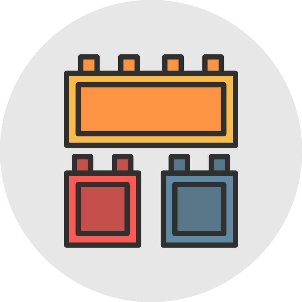 Blocks Vector Icon Design