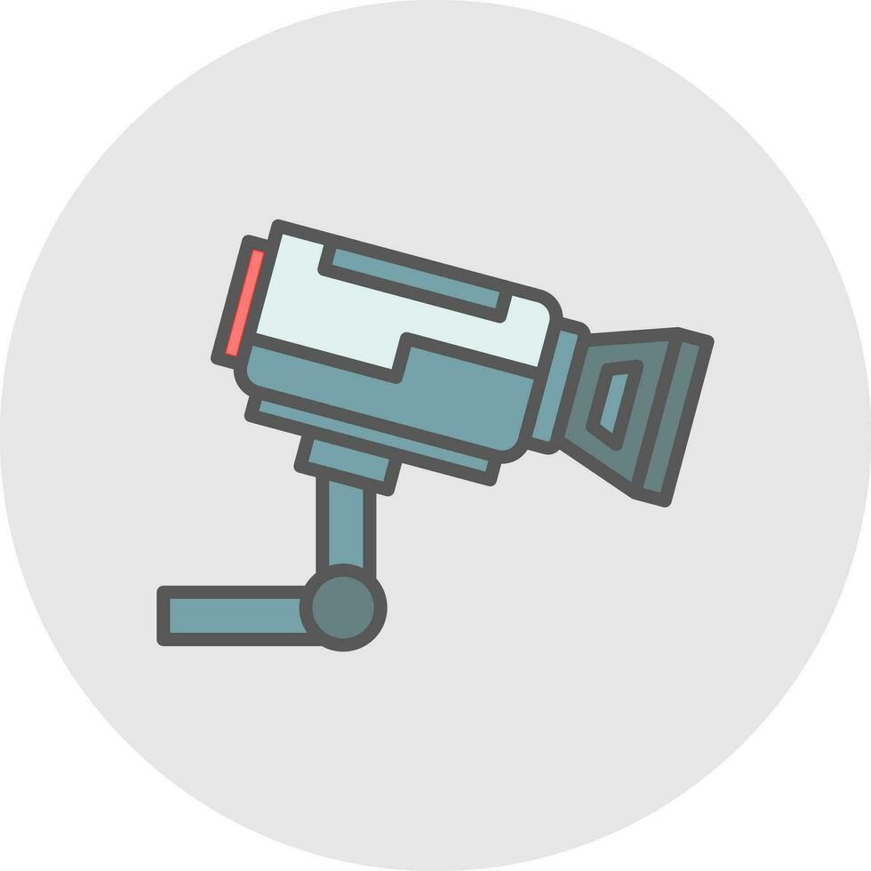 Security Camera Vector Icon Design