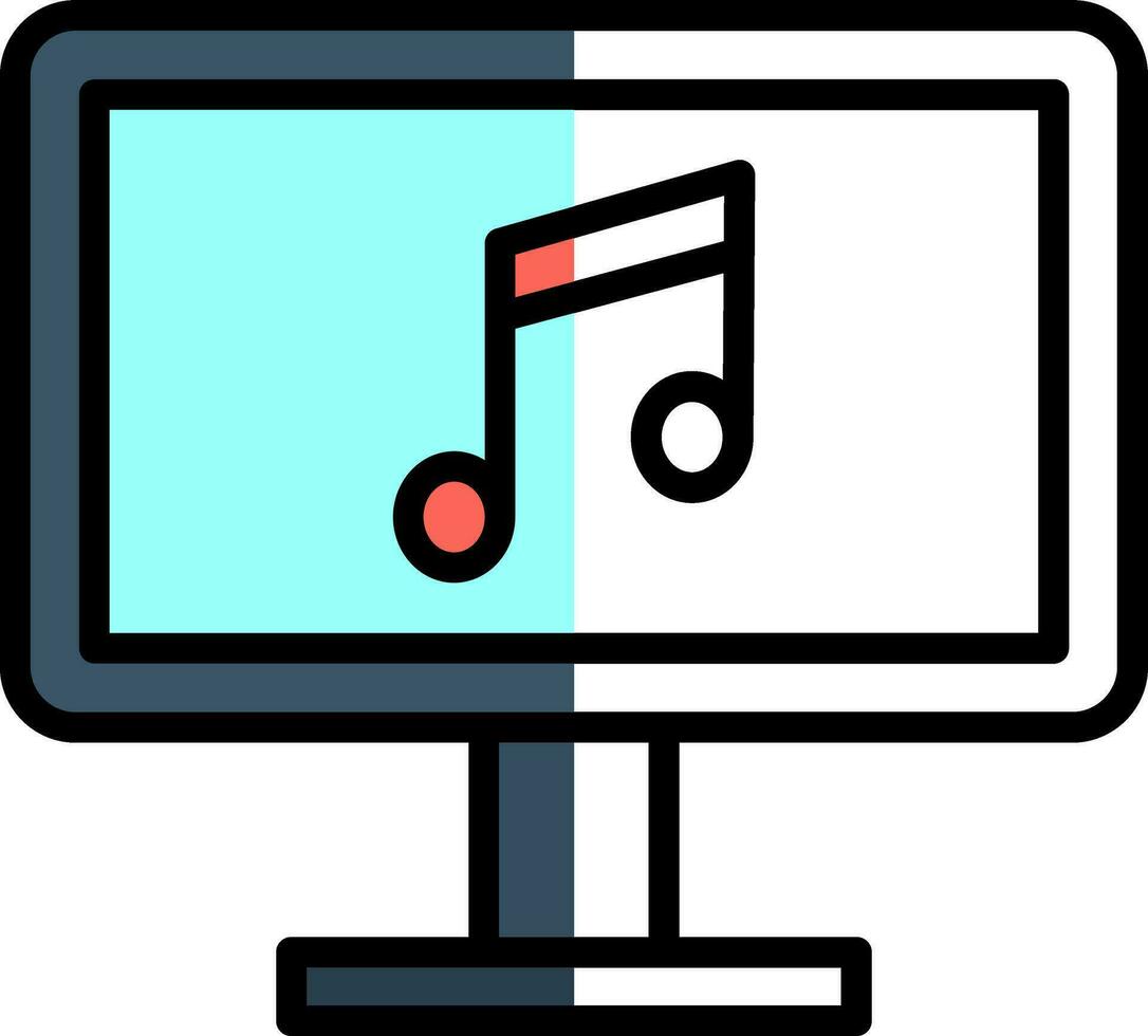 Monitor Screen Vector Icon Design