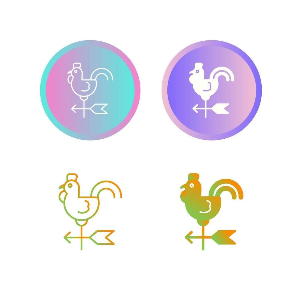Wind Vane Vector Icon