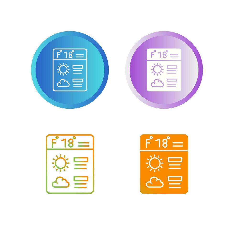 Forecast Vector Icon
