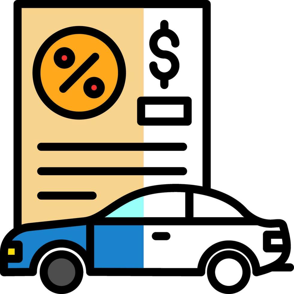 Car Loan Vector Icon Design