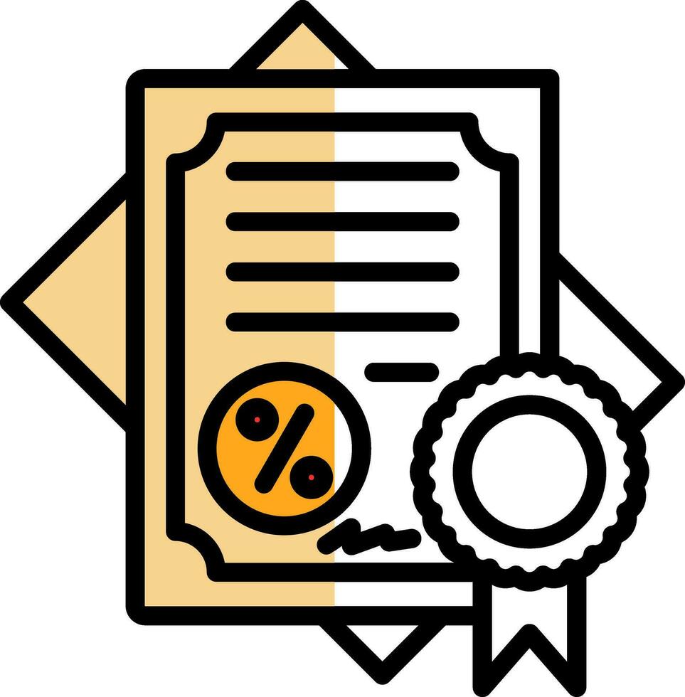 Certificate Vector Icon Design