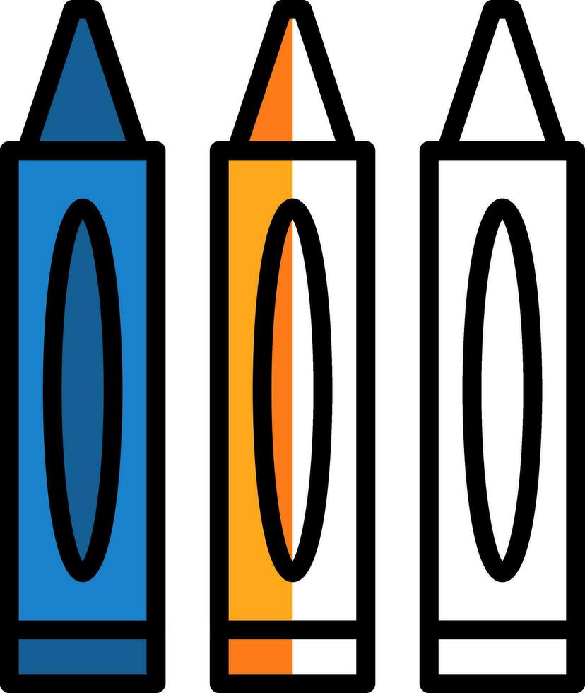 Crayons Vector Icon Design