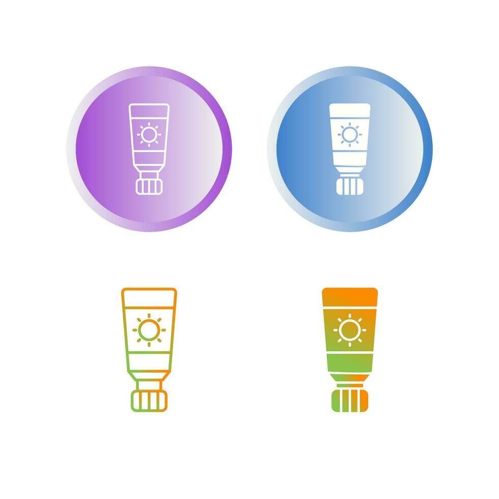 Sunscreen Vector Icon