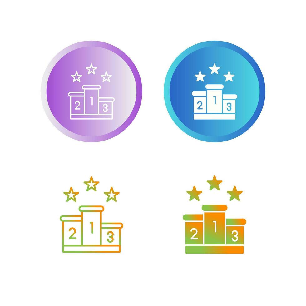 Podium Vector Icon