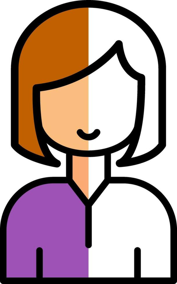 Female Vector Icon Design