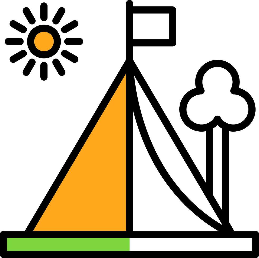 Tent Vector Icon Design