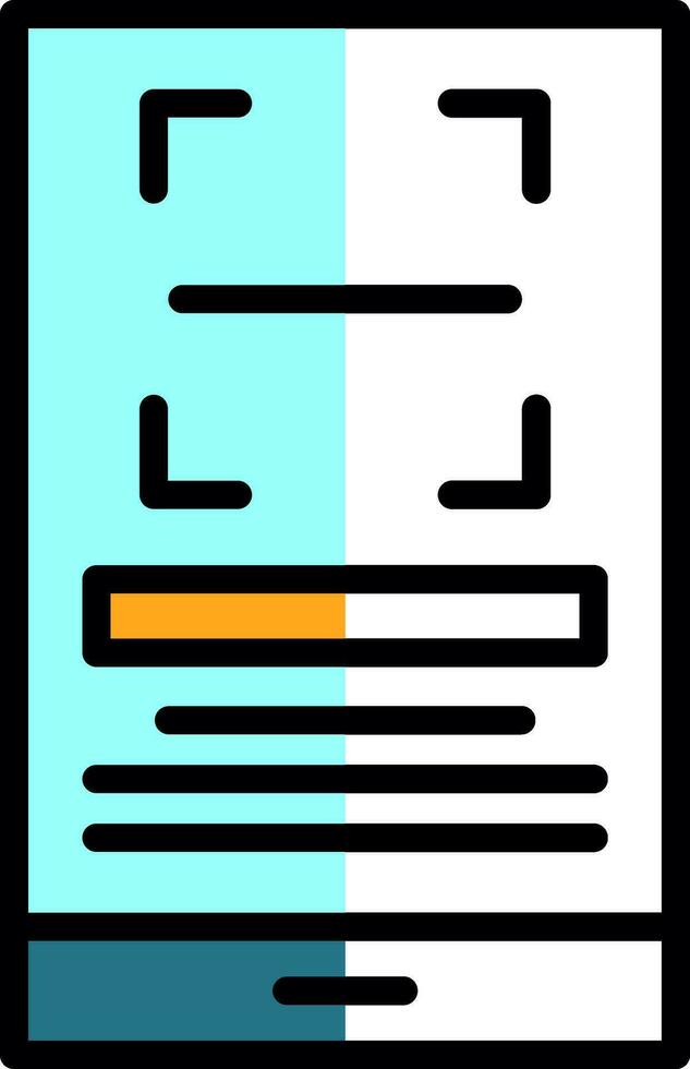 Qr Scan Vector Icon Design