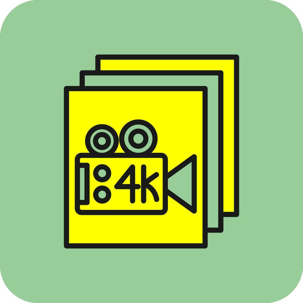 Video Film Vector Icon Design