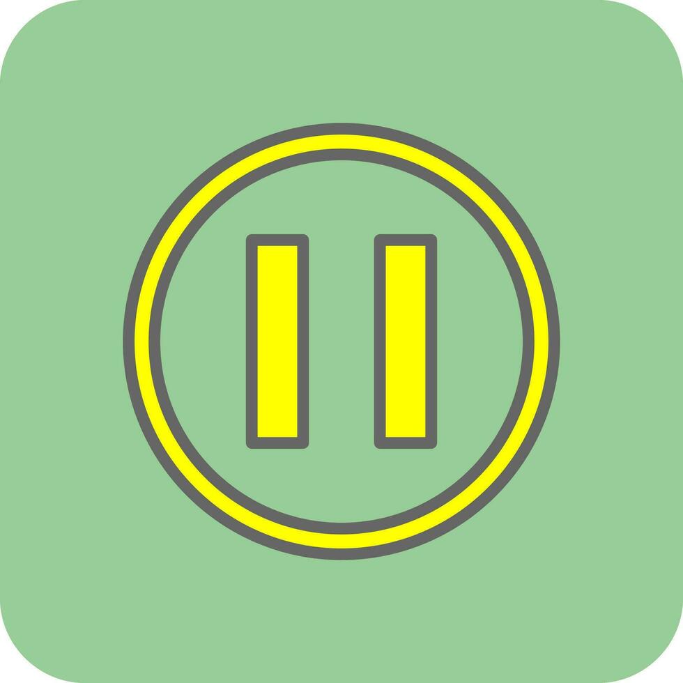 Pause Vector Icon Design