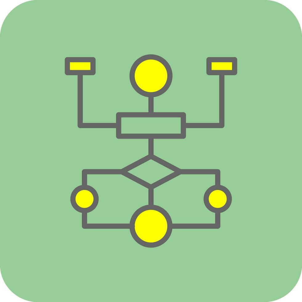 Flow Chart Vector Icon Design