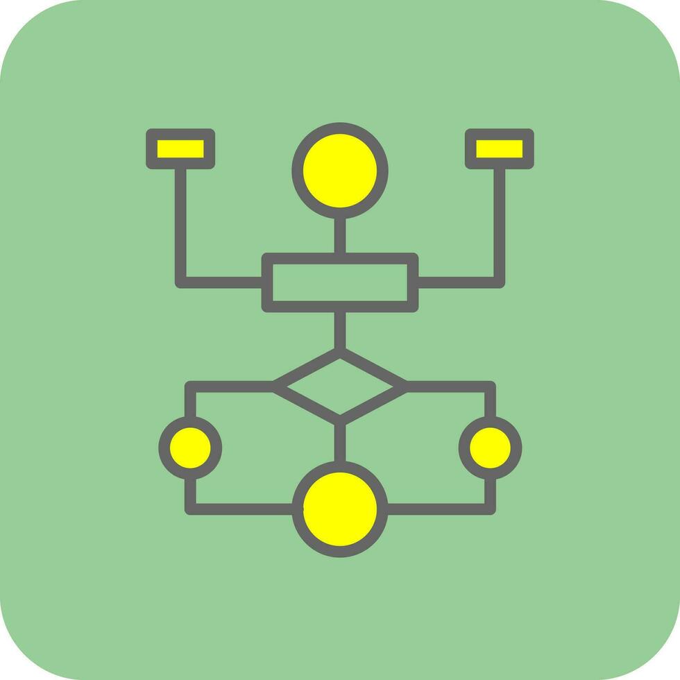 Flow Chart Vector Icon Design