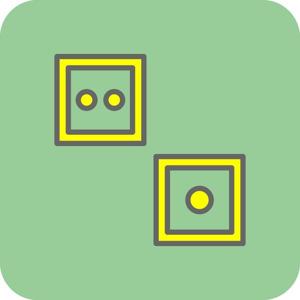 Dice Vector Icon Design