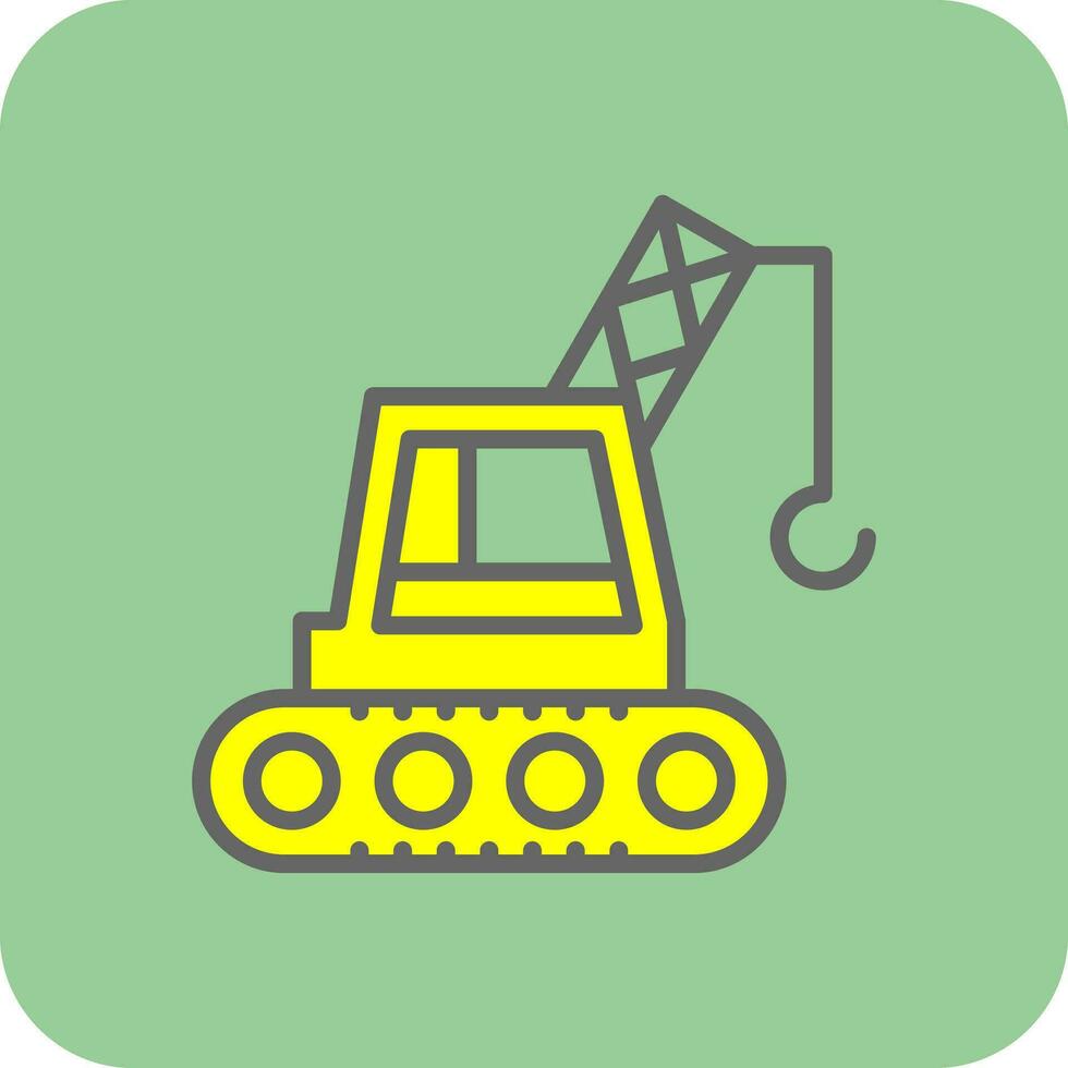 Crane Machine Vector Icon Design