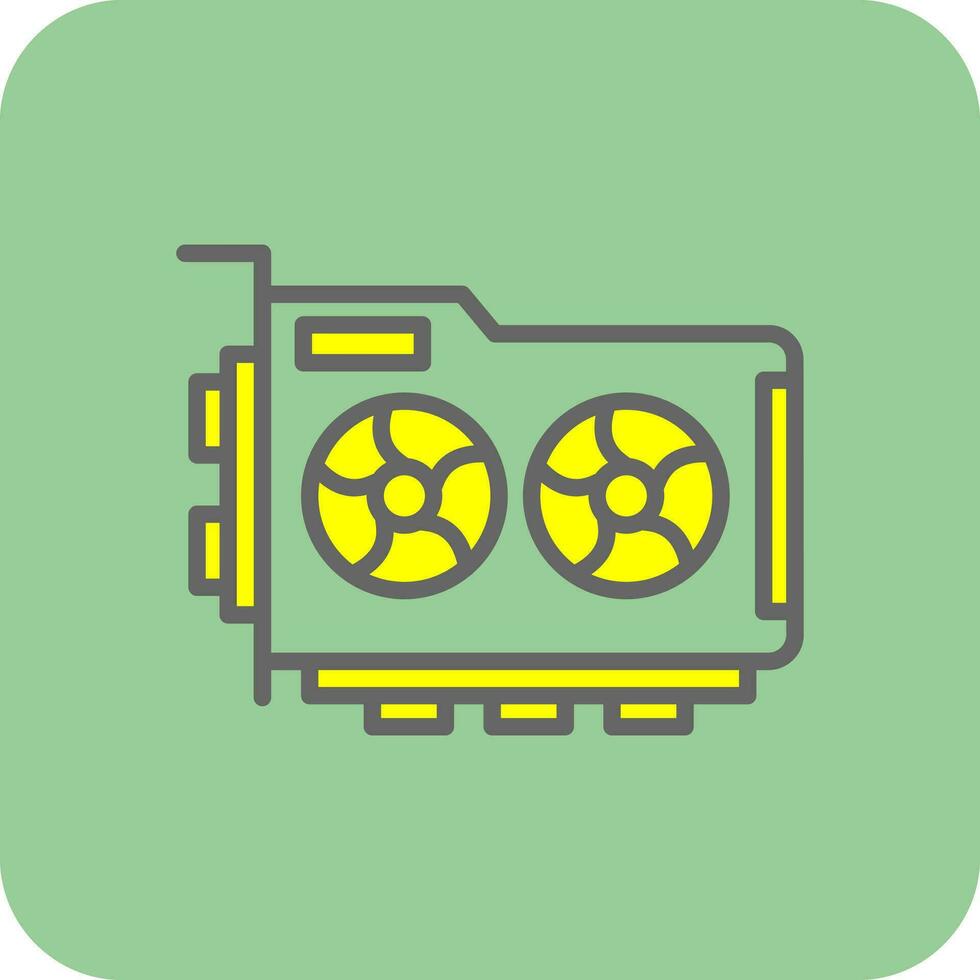 Graphic Card Vector Icon Design