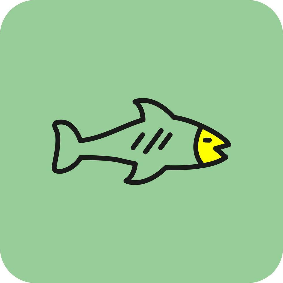 diseño de icono de vector de pescado