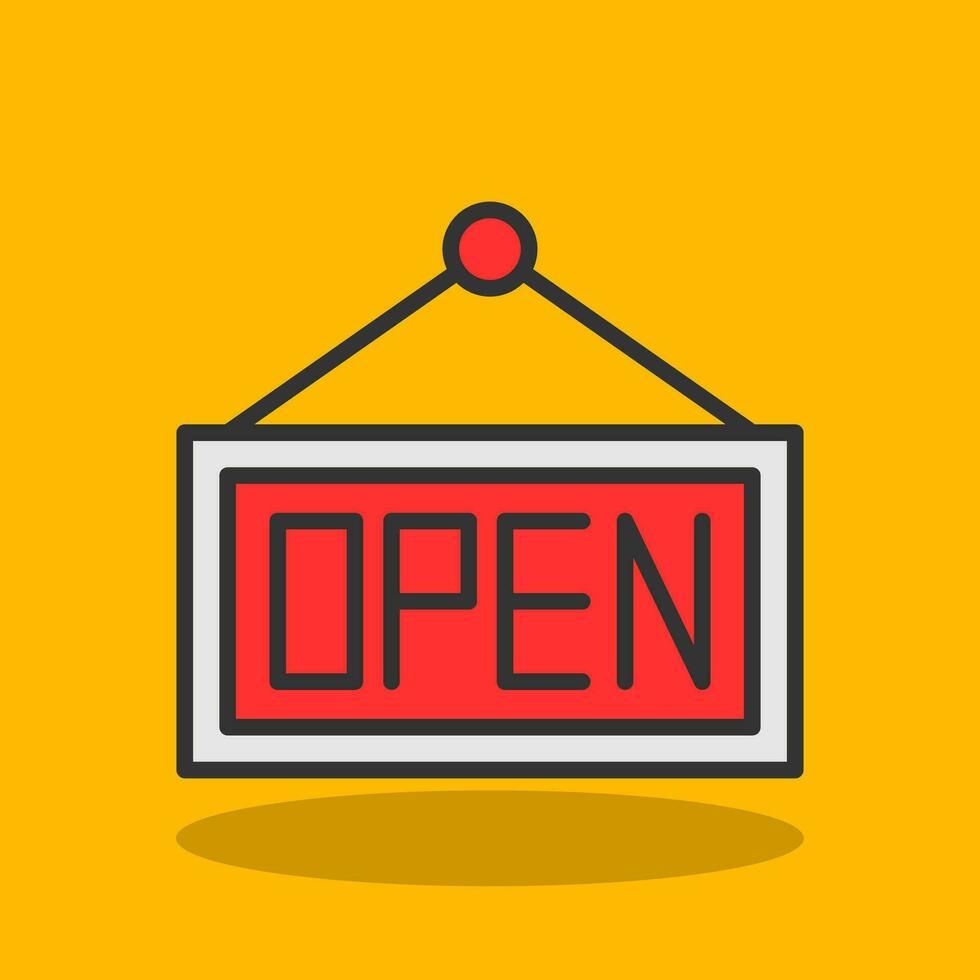 Open Tag Vector Icon Design