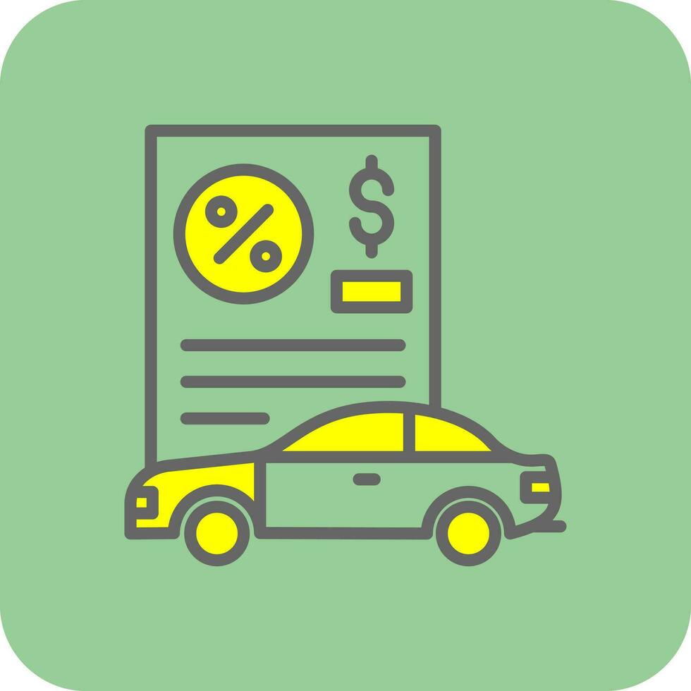 Car Loan Vector Icon Design