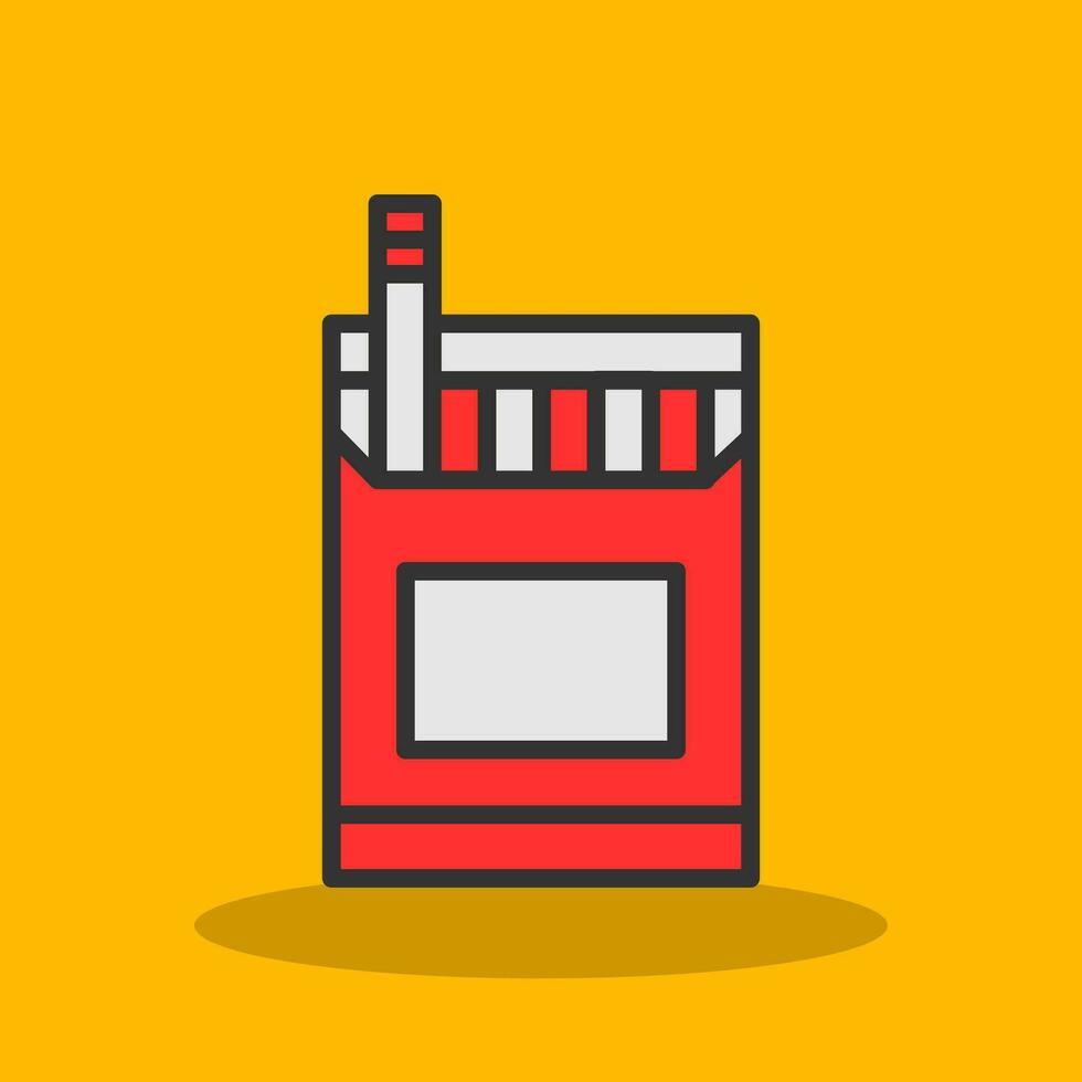 Cigarette Pack Vector Icon Design
