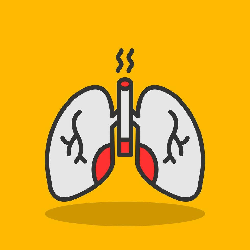 Lungs Vector Icon Design