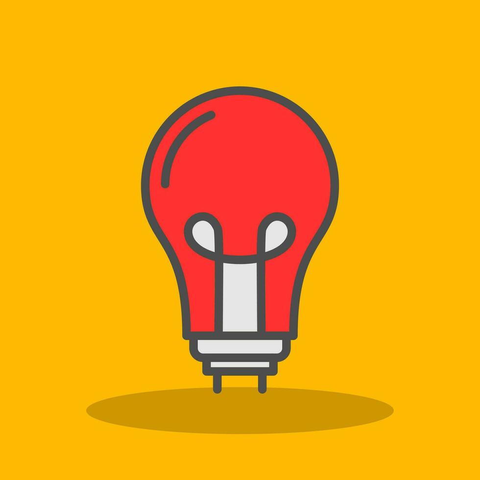 Led Bulb Vector Icon Design