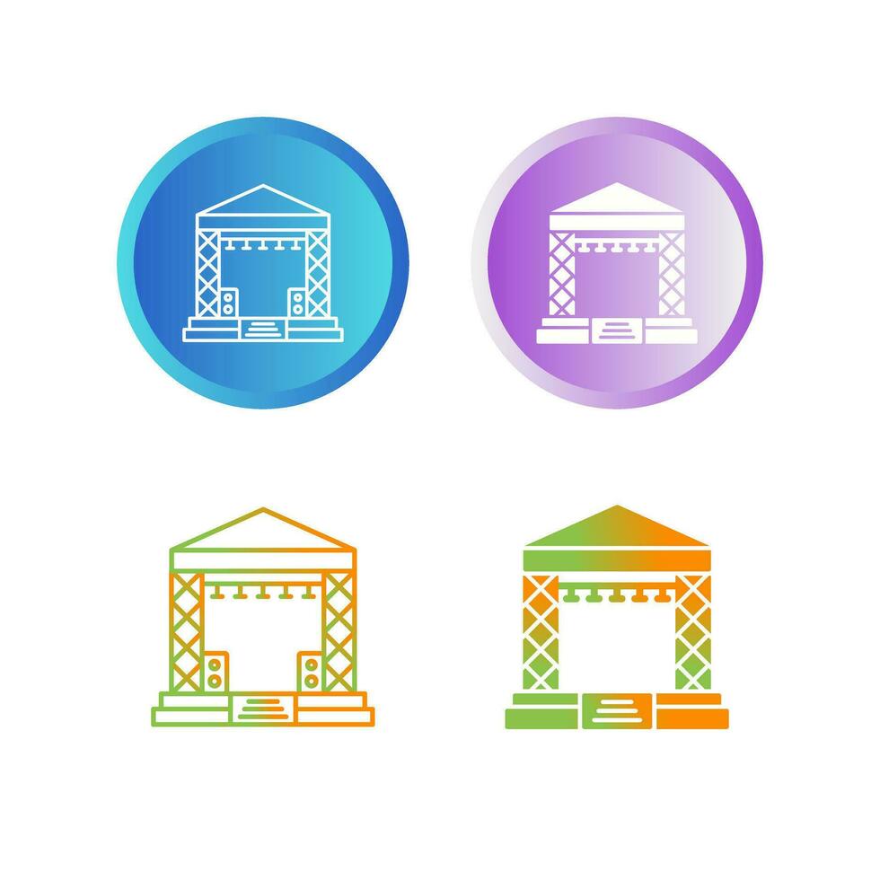 Stage Vector Icon