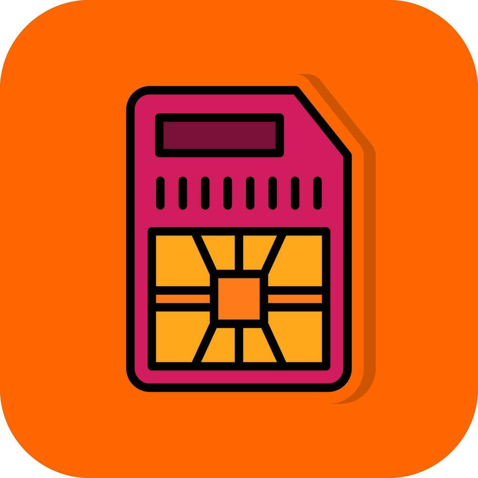 sim card Vector Icon Design