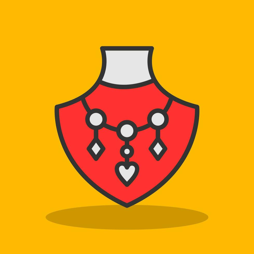 Necklace Vector Icon Design