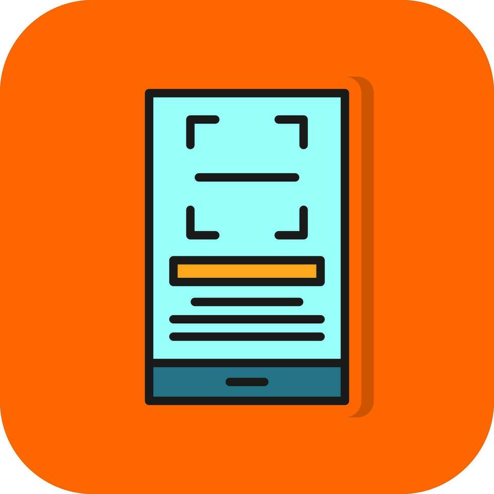 Qr Scan Vector Icon Design