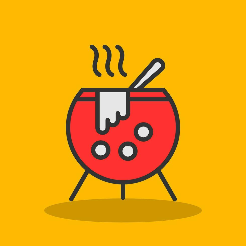 Cauldron Vector Icon Design