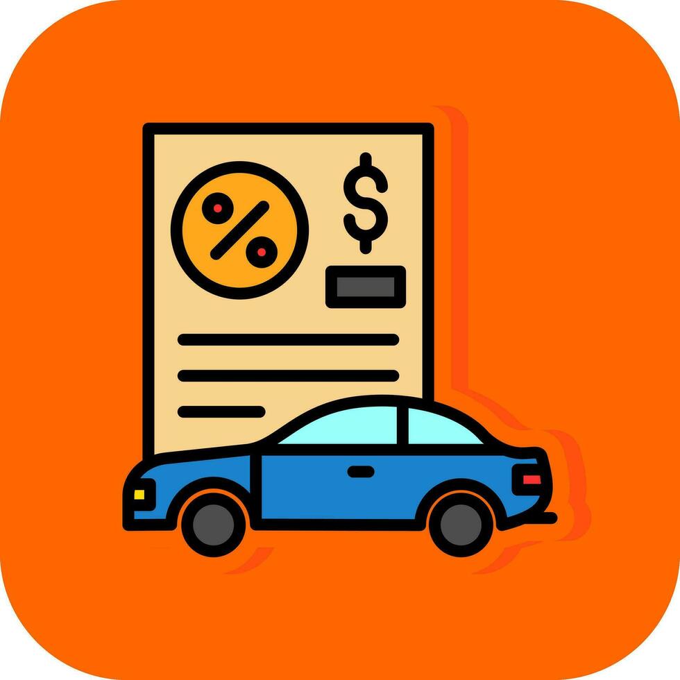 Car Loan Vector Icon Design