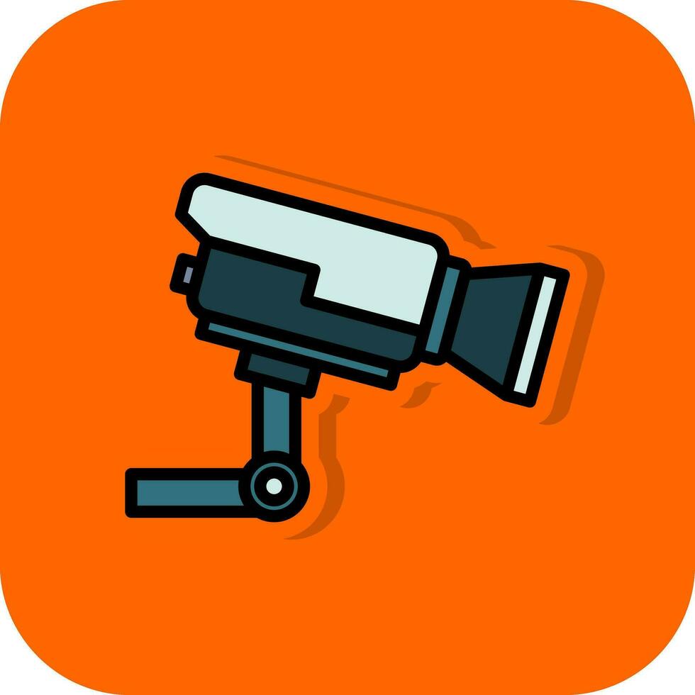 Security Camera Vector Icon Design