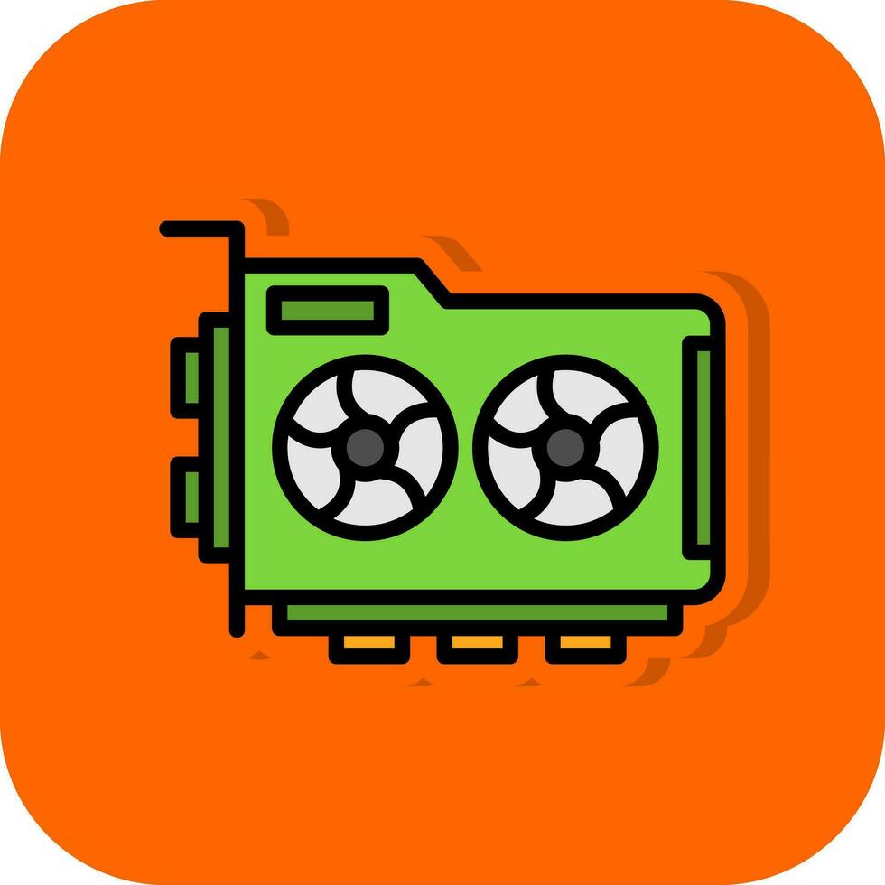 Graphic Card Vector Icon Design