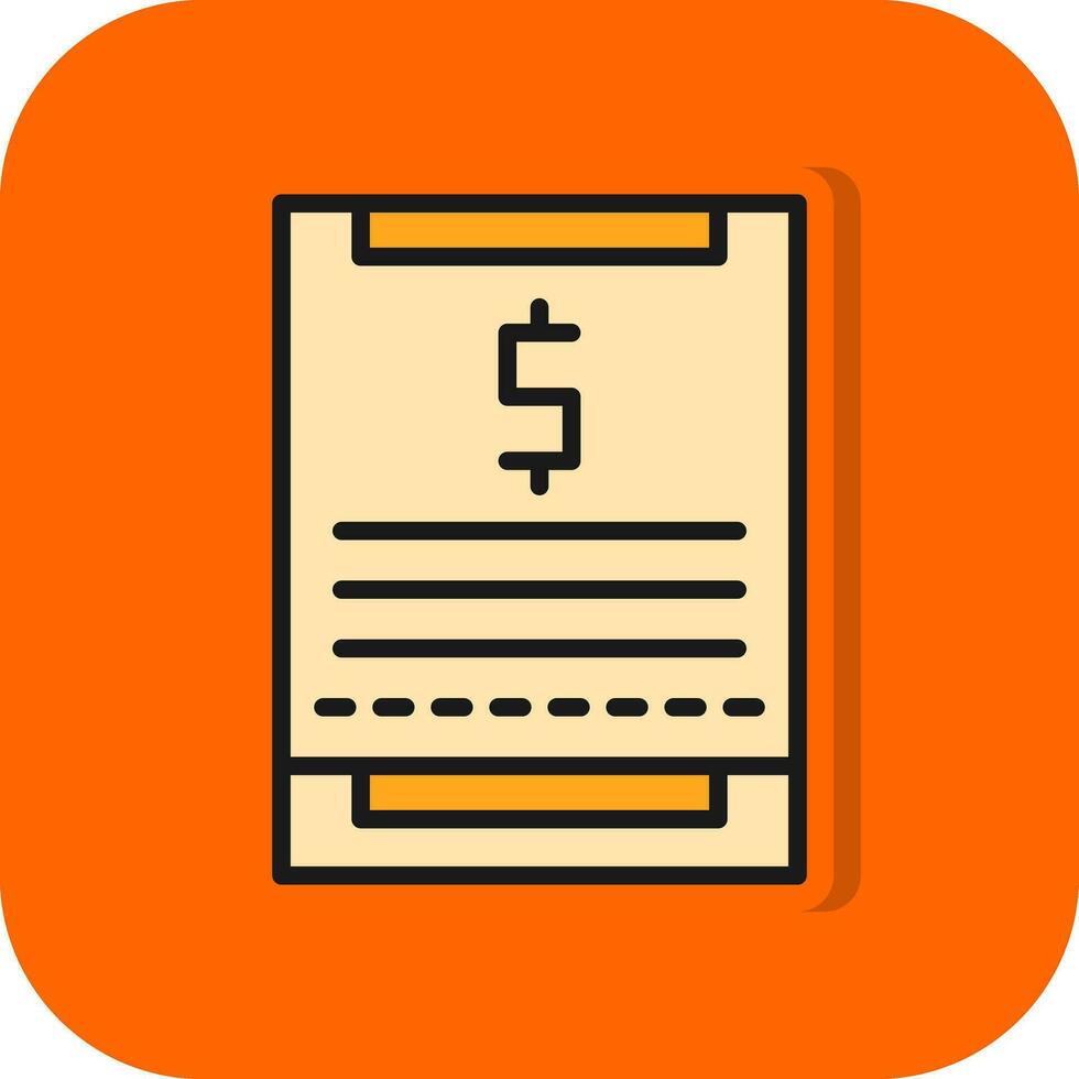 Receipt Vector Icon Design