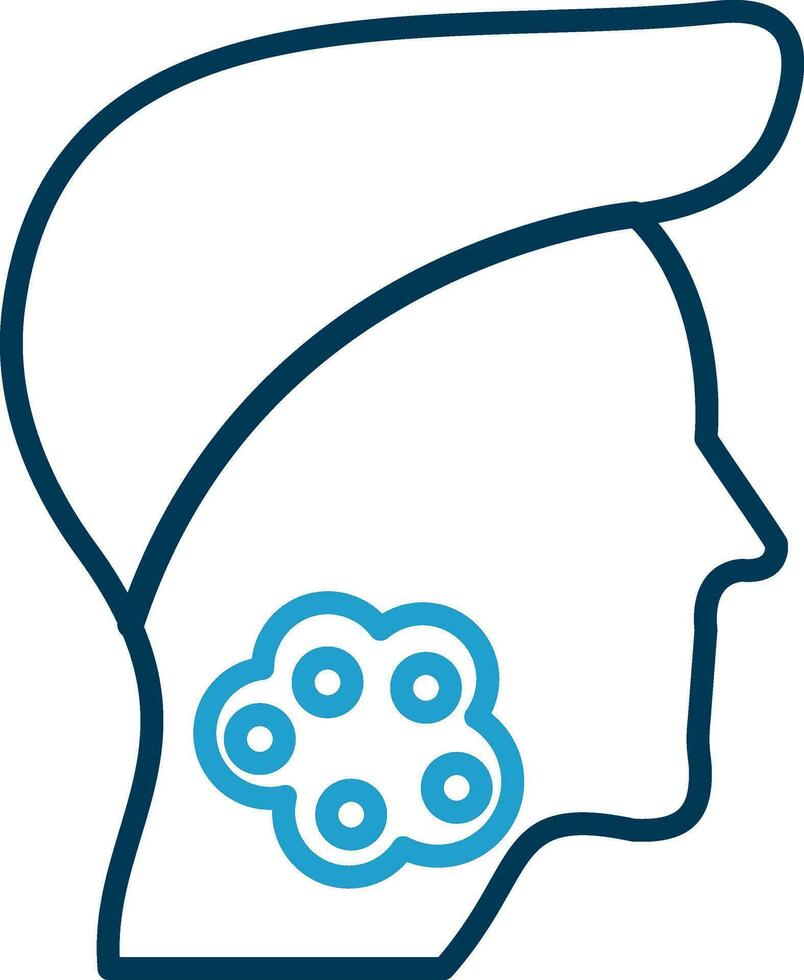 Throat Cancer Vector Icon Design