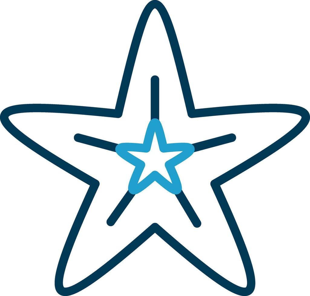 diseño de icono de vector de estrella de mar