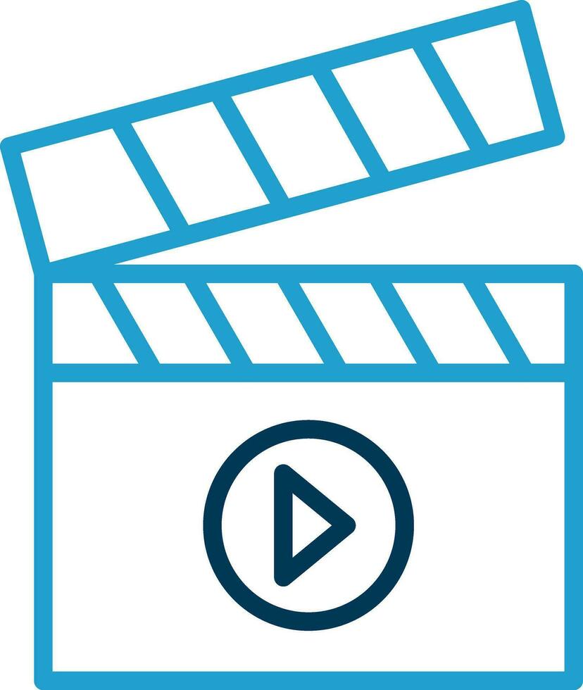 Clapperboard Vector Icon Design