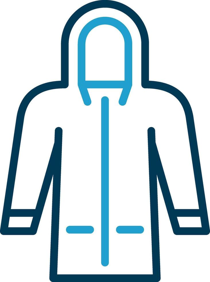 Raincoat Vector Icon Design
