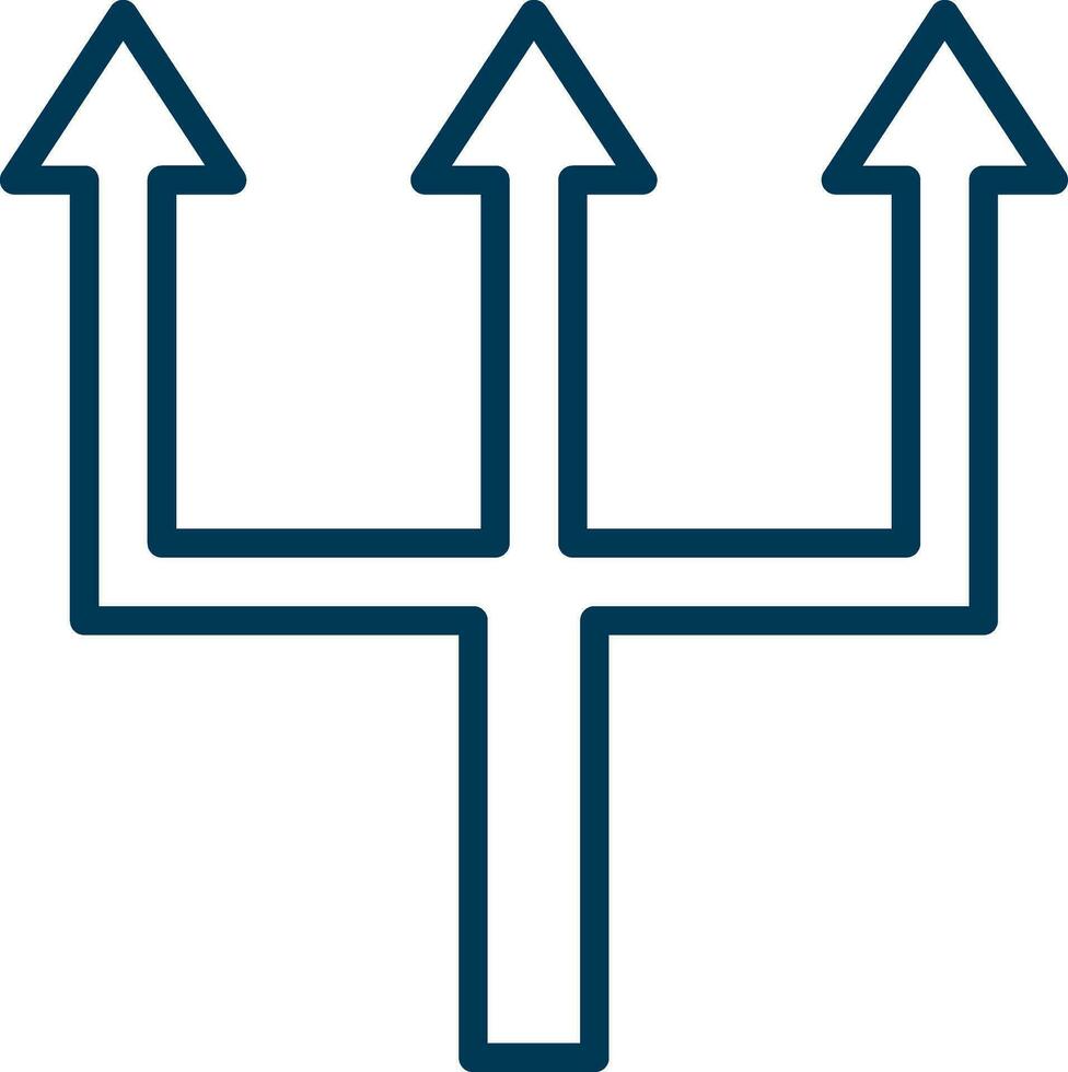 Triple Arrows Vector Icon Design