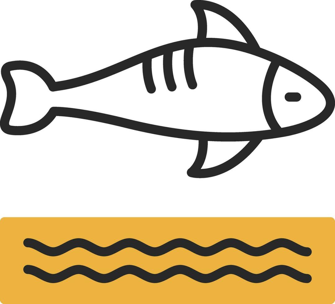 diseño de icono de vector de pescado