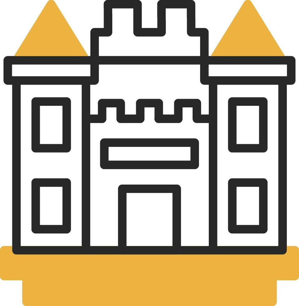 diseño de icono de vector de castillo