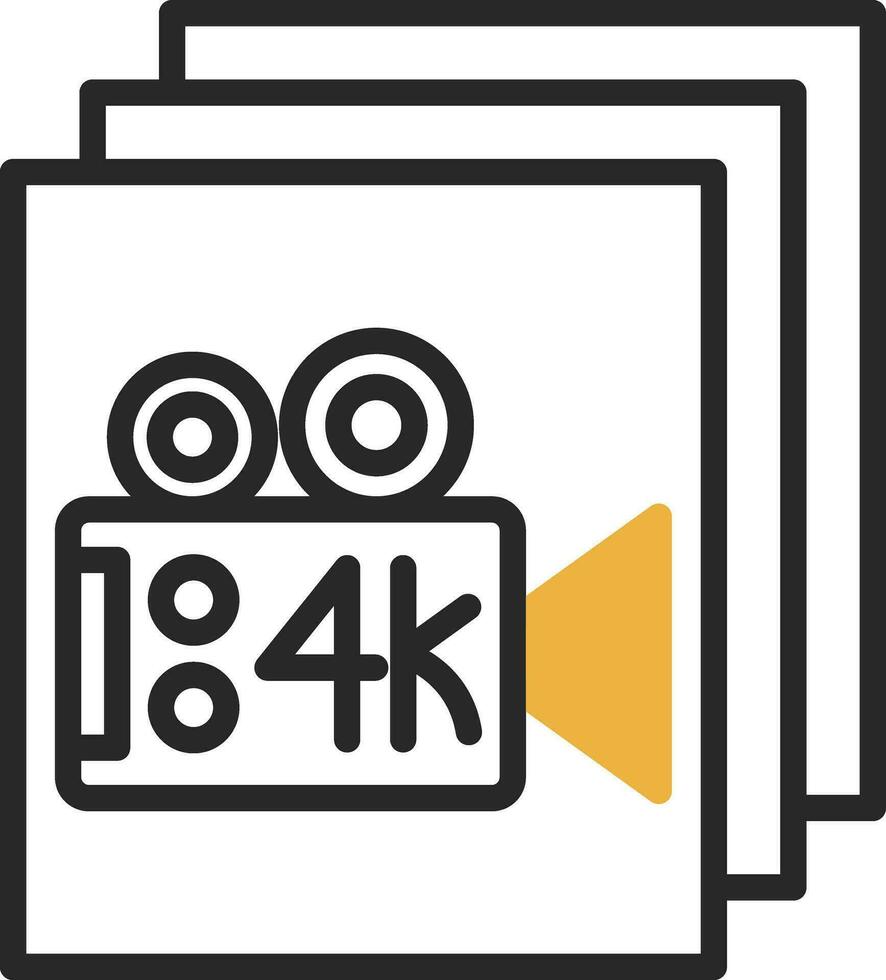 Video Film Vector Icon Design