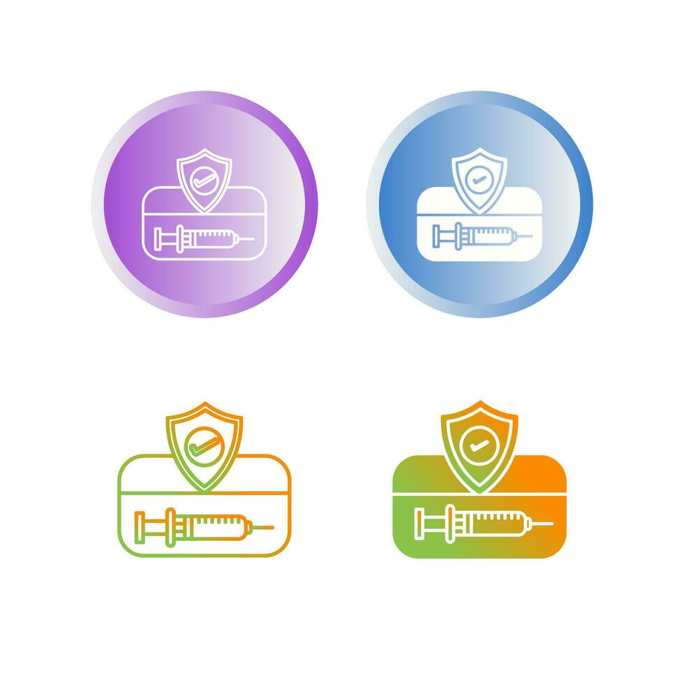 Vaccination Card Vector Icon