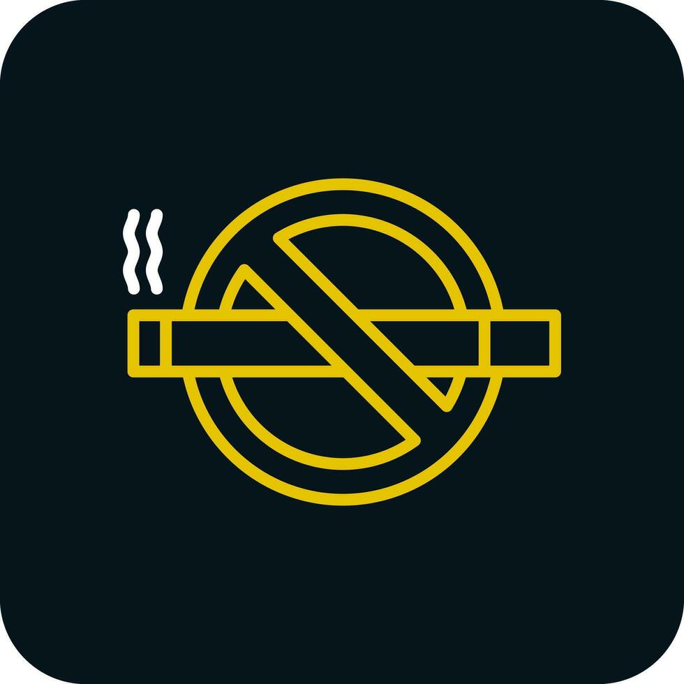 No cigarro vector icono diseño